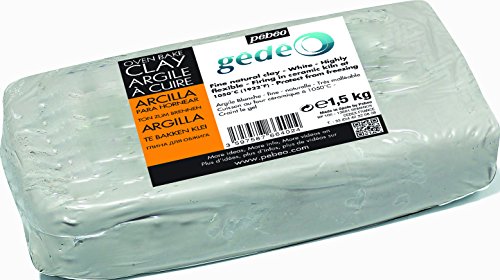 Pébéo 766402 Arcilla para Hornear, Color Blanco, 1.5 kg