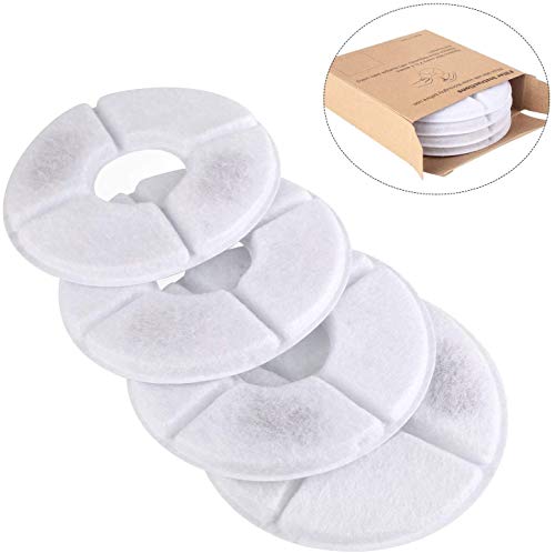 pedy Filtros de Fuentes de Agua Gato/Perro 4 pcs, Filtros de Repuesto de Fuentes de Mascotas, Resina y Carbón Activo