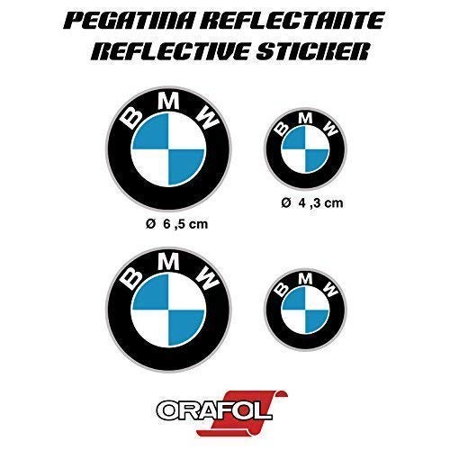 Pegatina Sticker ADESIVO AUFKLEBER Decals AUTOCOLLANTS Compatible Con BMW Reflectante Moto Coche Vinilo 4 Unidades REF1