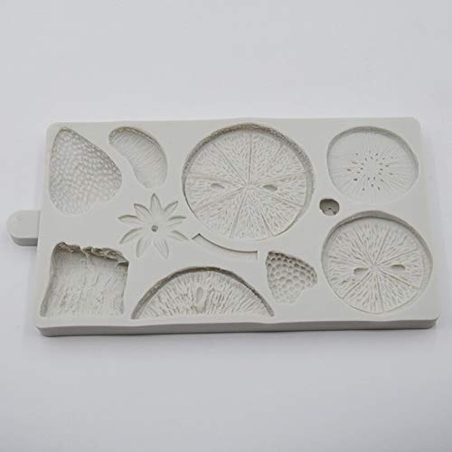 PEIPONG Molde de Silicona de piña limón Naranja Fruta Molde de de Chocolate Herramientas de decoración de Pasteles de Fiesta DI Molde de Arcilla de Caramelo para Cupcakes