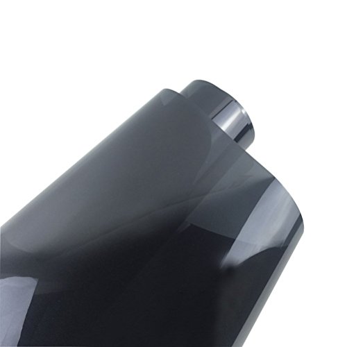 Película de vinilo tintado para cristal de coche, de la marca Winomo, 0,5 cm x 3 m, para privacidad y reducción de calor, color negro