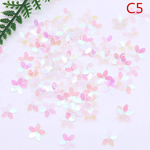 Pendientes de cuentas de 10 mm, diseño cóncavo en forma de flor de cinco dedos, hechos a mano, pendientes de cuentas y accesorios de joyería, materiales C9,20 g
