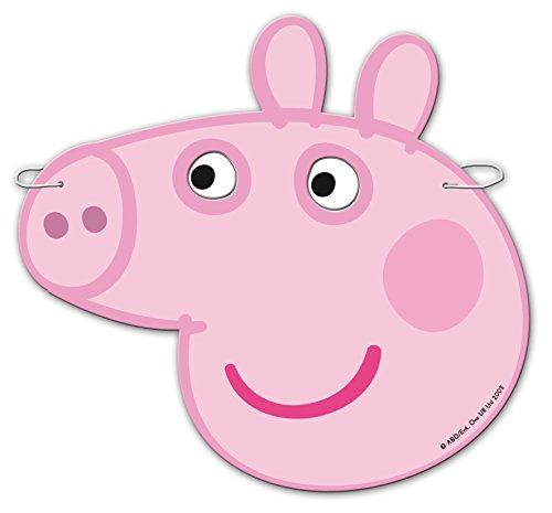 Peppa Pig 0553, Pack 12 caretas, Fiestas y cumpleaños
