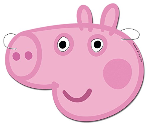 Peppa Pig 0553, Pack 12 caretas, Fiestas y cumpleaños