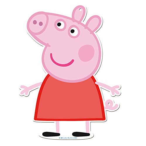 Peppa Pig 0887, Pack 4 Siluetas 30 cms, Decoracion de Fiestas y cumpleaños