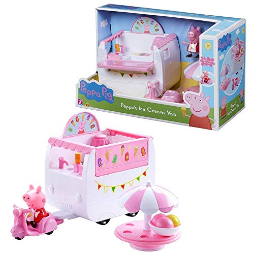 Peppa Pig Camión de Helados | Conjunto Juguetes Figura Peppa