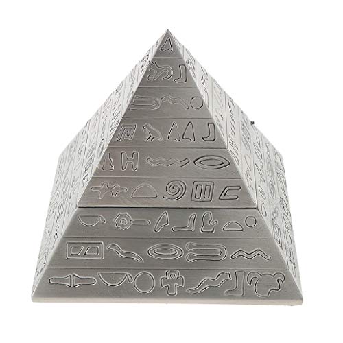 perfeclan Contenerdor de Joyas Caja de Almacenamiento Forma de Pirámide Estilo Retro