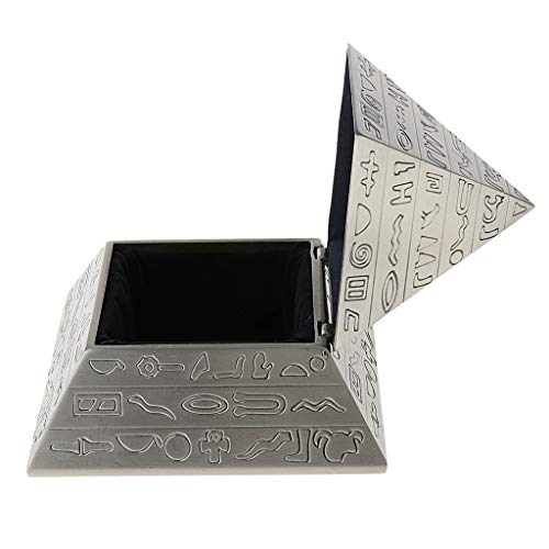 perfeclan Contenerdor de Joyas Caja de Almacenamiento Forma de Pirámide Estilo Retro