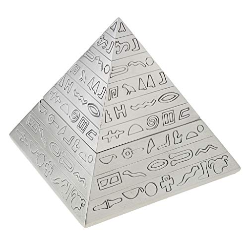 perfeclan Contenerdor de Joyas Caja de Almacenamiento Forma de Pirámide Estilo Retro