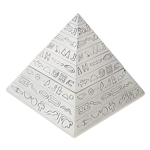 perfeclan Contenerdor de Joyas Caja de Almacenamiento Forma de Pirámide Estilo Retro
