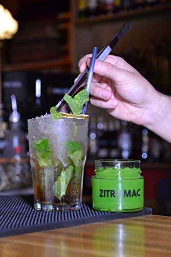 Perlas mojito para cóctel. Fruta concentrada en perlas para coctel /decoración / tapas / ensaladas / navidad / bebidas. Esferas zitron de alta calidad. Tarro de 180gr, 160-180 esferas.