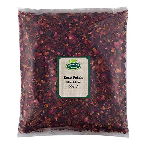 Pétalos de rosa 100 g (comestibles y secos) por Hatton Hill