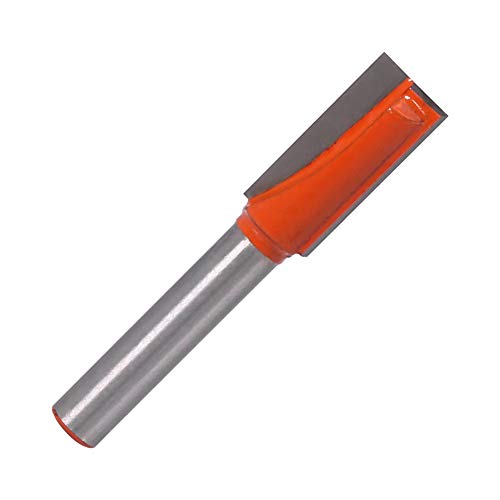 Petansy - Brocas rectas para fresadora de madera (3 unidades, vástago de 1/4 pulgadas, doble filo, corte de fresado de carpintería)