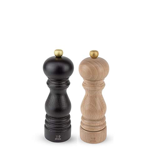 Peugeot Paris - Molinillo de pimienta y salero (18 cm), color marrón