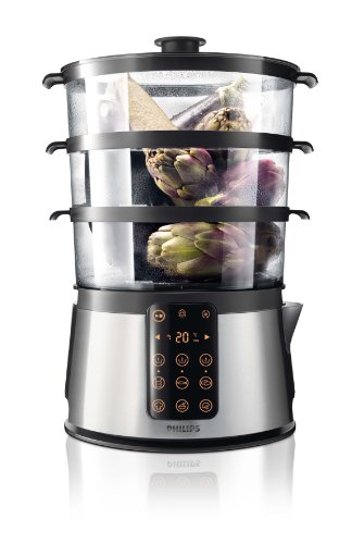 Philips Avance Collection HD9190/30 vaporizador - Vaporera (Acero inoxidable, Metal, 220-240 V, 50-60 Hz)