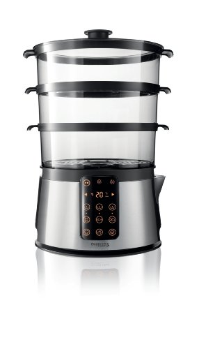 Philips Avance Collection HD9190/30 vaporizador - Vaporera (Acero inoxidable, Metal, 220-240 V, 50-60 Hz)