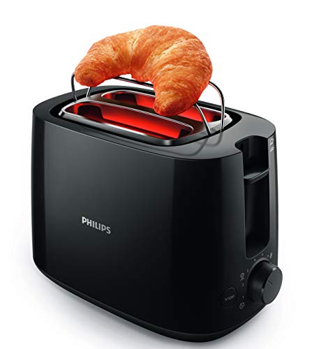 Philips HD2581/90 Daily Collection HD2581/90-Tostador (2 Rebanada(s), Negro, Giratorio, China, 2 año(s), 830 W, De plástico, 2 Ranuras