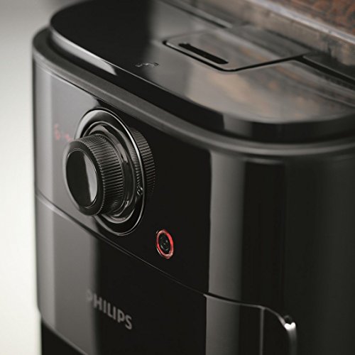 Philips HD7767/00 Grind & Brew Filter - Cafetera de plástico (1,2 L, acero inoxidable), color negro