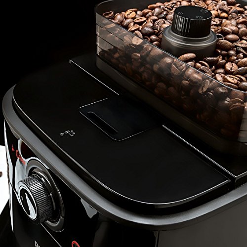 Philips HD7767/00 Grind & Brew Filter - Cafetera de plástico (1,2 L, acero inoxidable), color negro