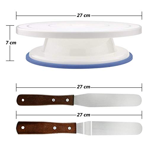 Philonext 10,8 Pulgadas - Base giratoria para Tartas (de plástico, Estilo 1, para decoración)