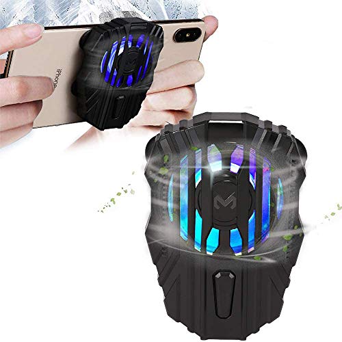 picK-me Enfriador de movil para PUBG, Enfriamiento del Telefono Movil para Jugar Juegos, Mirar Videos, 3 Velocidades, Luz LED, para Universal iPhone / Android Teléfono Inteligente