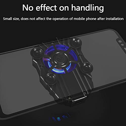picK-me Enfriador de movil para PUBG, Enfriamiento del Telefono Movil para Jugar Juegos, Mirar Videos, 3 Velocidades, Luz LED, para Universal iPhone / Android Teléfono Inteligente