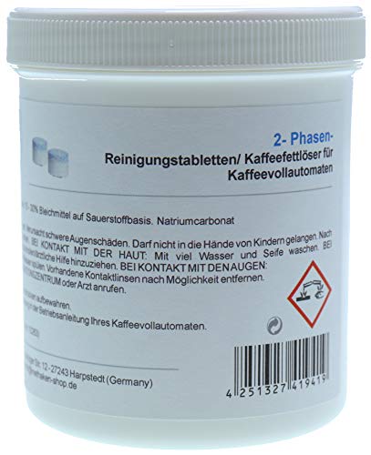 Piebert - Pastillas de limpieza para cafeteras automáticas (80 unidades)