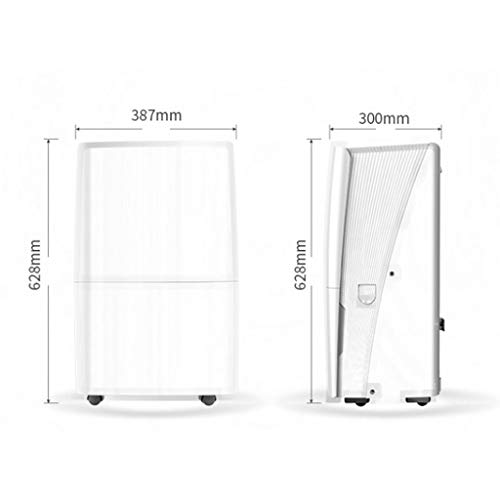 Ping Bu Qing Yun Deshumidificador del sótano hogar Humedad Industrial deshumidificador Absorbente de 50 litros/día por 120 Metros Cuadrados Humedad (Size : 38.7x62.8x30cm)