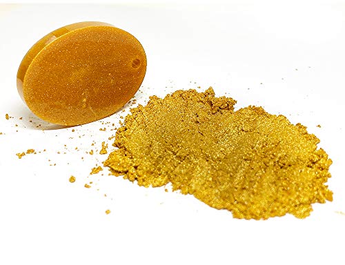Pintura de resina epoxi pigmentos de 15 g, brillo perlado metálico, pigmento para resina epoxi, joyas, arte, mesas, joyas, pintura (oro puro)