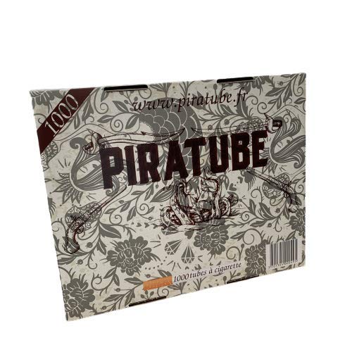 PIRATUBE - 1000 tubos para cigarrillos | Tubos con filtros | Caja rígida sin tubo aplastado