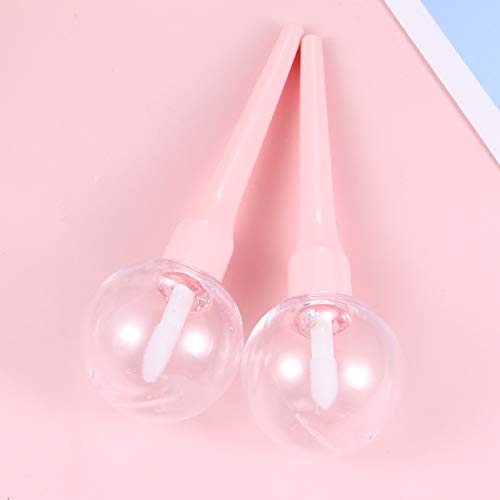 PIXNOR 12 Piezas Tubo de Brillo de Labios Forma de Piruleta DIY Envases de Botella de Bálsamo Labial Vacíos Contenedor de Dispensador de Tubo de Aceite Labial Viaje Uso Exterior