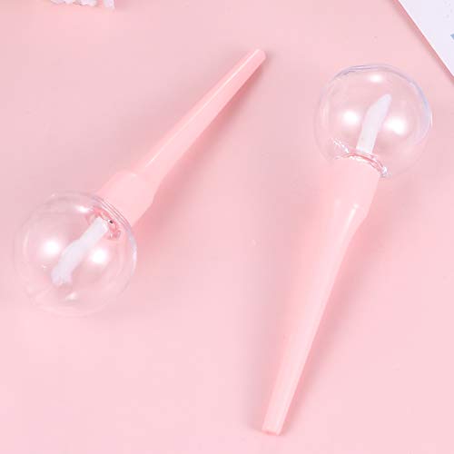 PIXNOR 12 Piezas Tubo de Brillo de Labios Forma de Piruleta DIY Envases de Botella de Bálsamo Labial Vacíos Contenedor de Dispensador de Tubo de Aceite Labial Viaje Uso Exterior