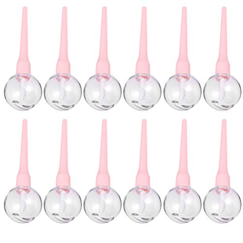 PIXNOR 12 Piezas Tubo de Brillo de Labios Forma de Piruleta DIY Envases de Botella de Bálsamo Labial Vacíos Contenedor de Dispensador de Tubo de Aceite Labial Viaje Uso Exterior