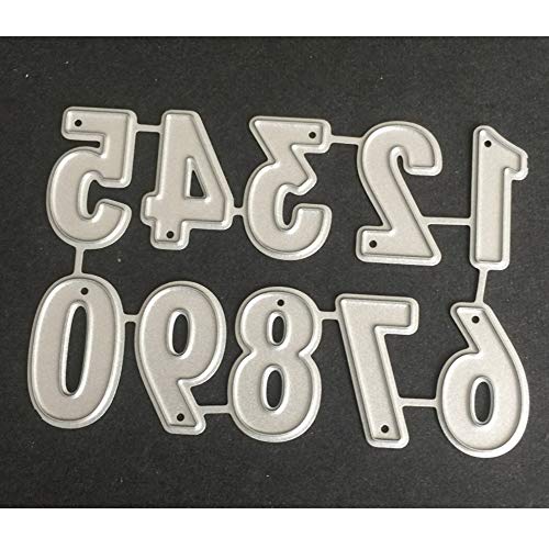 Plantilla de Corte de Metal,Metal Dies Tarjeta de Papel del Álbum Decoración del Arte,Letras y Números Troquel de Corte de Metal,Tarjeta de Papel en Relieve Troqueles de Metal Dies Corte