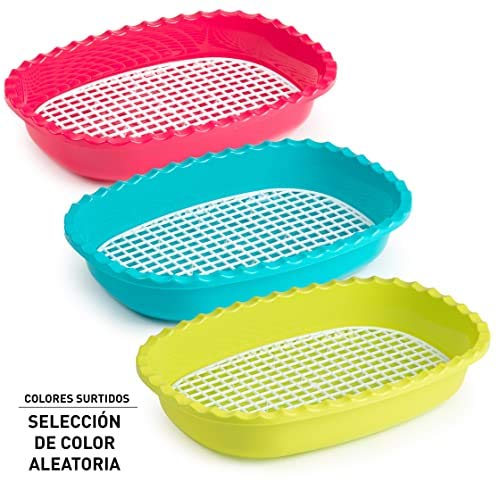 PLASTIC FORTE, Bandeja con rejilla, Multicolor, Talla unica, Rejilla