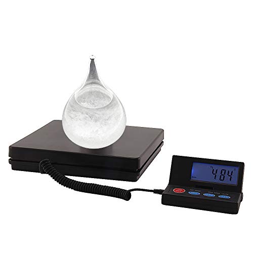  Plataforma de pesaje para paquetes, balanza digital y eléctrica, resistente, de gran capacidad, ideal para el correo, la industria, el comercio, tiendas, cocinas, equipaje, 50 kg