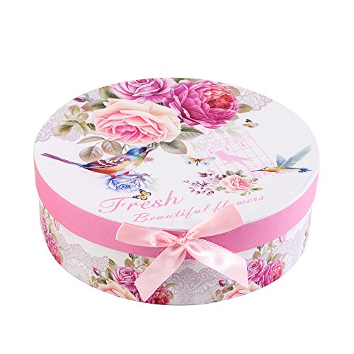 Plato de postre de porcelana fina China lateral para tartas, Rose Bird Butterfly, 8" 20cm