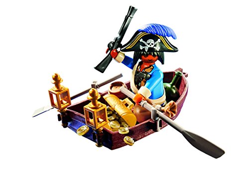 PLAYMOBIL Huevos - Pirata con Bote Muñecos y Figuras 4942