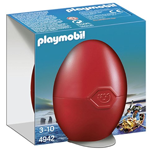 PLAYMOBIL Huevos - Pirata con Bote Muñecos y Figuras 4942