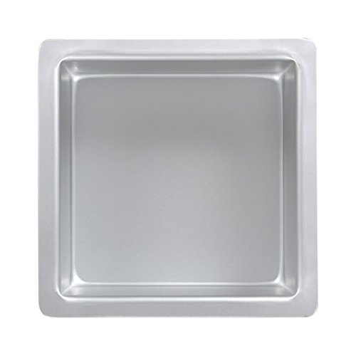 PME Molde para Pasteles Cuadrado de Aluminio Anodizado Profundidad de 8 x 8 x 3-Pulgadas