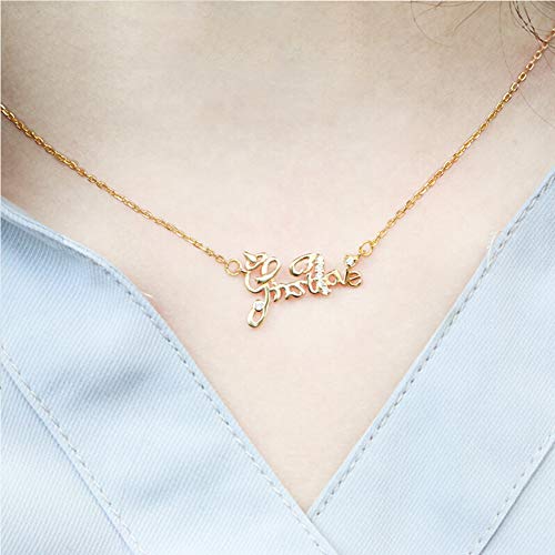 POAE Regalo de San Valentín, Caja de Regalo de Flor eterna Rosa, Caja de Collar, Regalo para Amigas, Muy Bien embalado