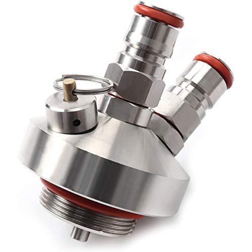 POFET Dispensador de Cerveza de Barril, Mini dispensador de Cerveza de Barril de Acero Inoxidable 304 Merrday Dispensador de Lanza para Craft Beer Growler