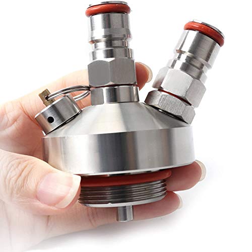 POFET Dispensador de Cerveza de Barril, Mini dispensador de Cerveza de Barril de Acero Inoxidable 304 Merrday Dispensador de Lanza para Craft Beer Growler
