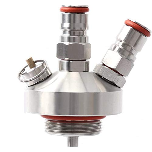 POFET Dispensador de Cerveza de Barril, Mini dispensador de Cerveza de Barril de Acero Inoxidable 304 Merrday Dispensador de Lanza para Craft Beer Growler