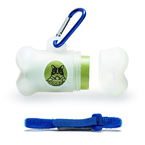 Pogi's Poop Bags - Dispensador para bolsas - Incluye 1 Rollo (15 Bolsas) - Ecológicas, perfumadas, herméticas