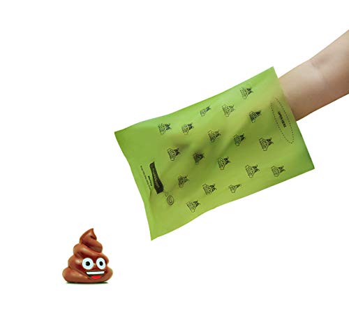 Pogi's Poop Bags - Dispensador para bolsas - Incluye 1 Rollo (15 Bolsas) - Ecológicas, perfumadas, herméticas