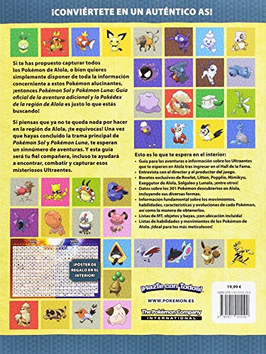 Pokémon Sol y Pokémon Luna. Guía oficial de la aventura adicional y la Pokédex de la región de Alola