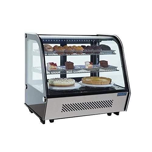 Polar CD230 mostrador refrigerado pantalla Merchandiser, 160 L