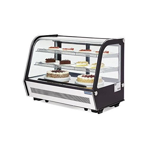 Polar CD230 mostrador refrigerado pantalla Merchandiser, 160 L