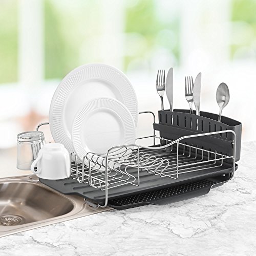 Polder Advantage - Escurreplatos (4 Partes), Color Gris